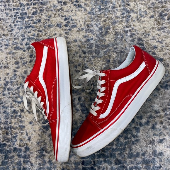 Red and white vans pretty good condition. No box. - Picture 4 of 5